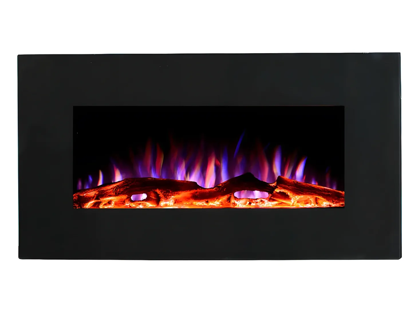 Lareira elétrica CHANDELA- C84 x L14 x A45 cm - Preta