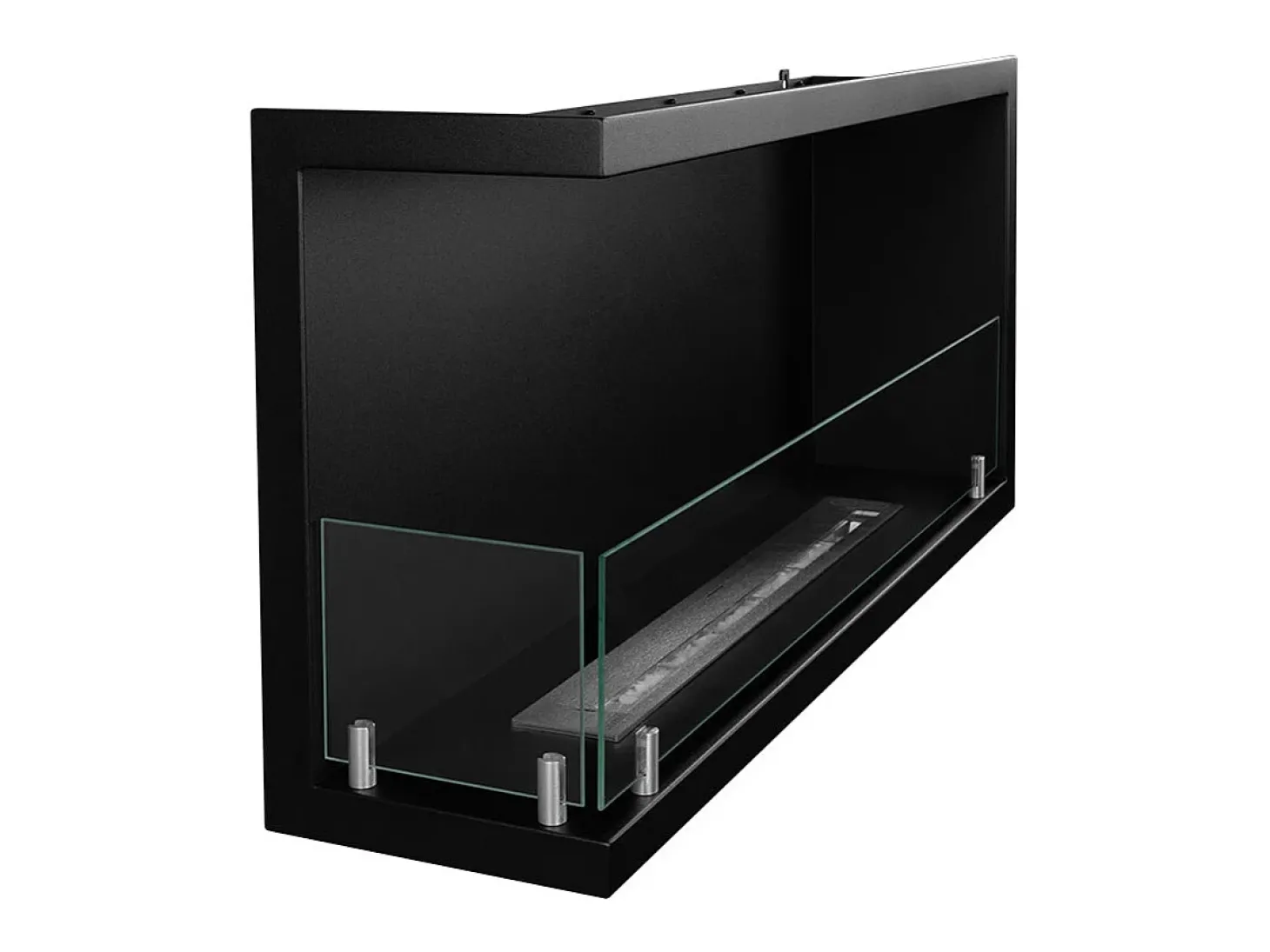 Lareira embutida a bioetanol biofireplace de canto 90x45 SUTRI 90 SX