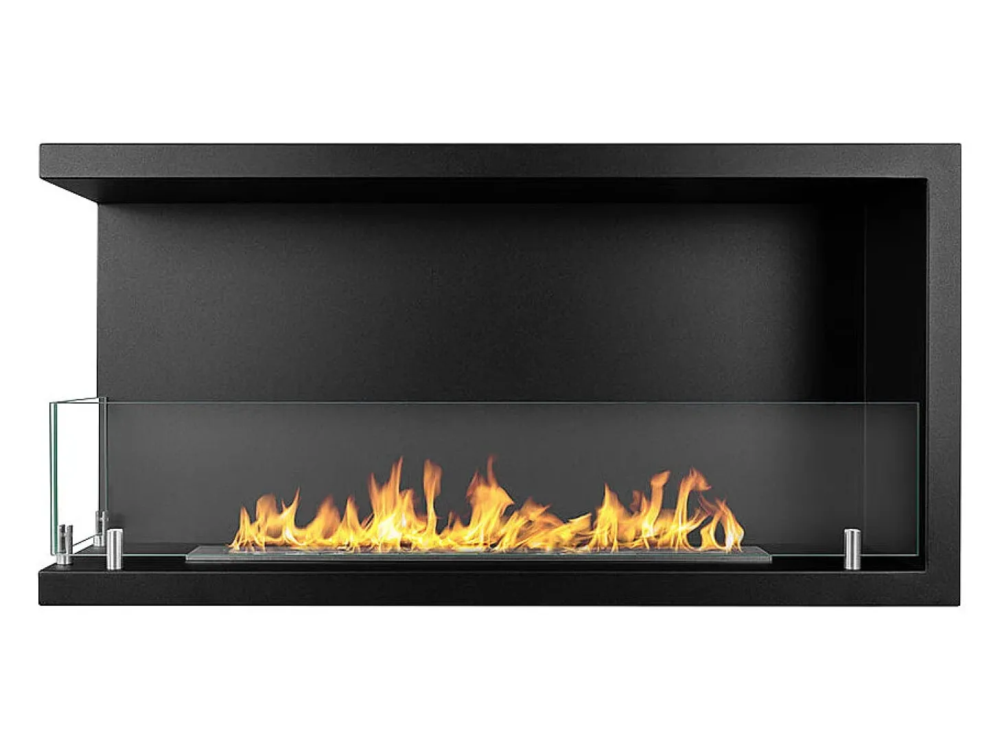 Lareira embutida a bioetanol biofireplace de canto 90x45 SUTRI 90 SX