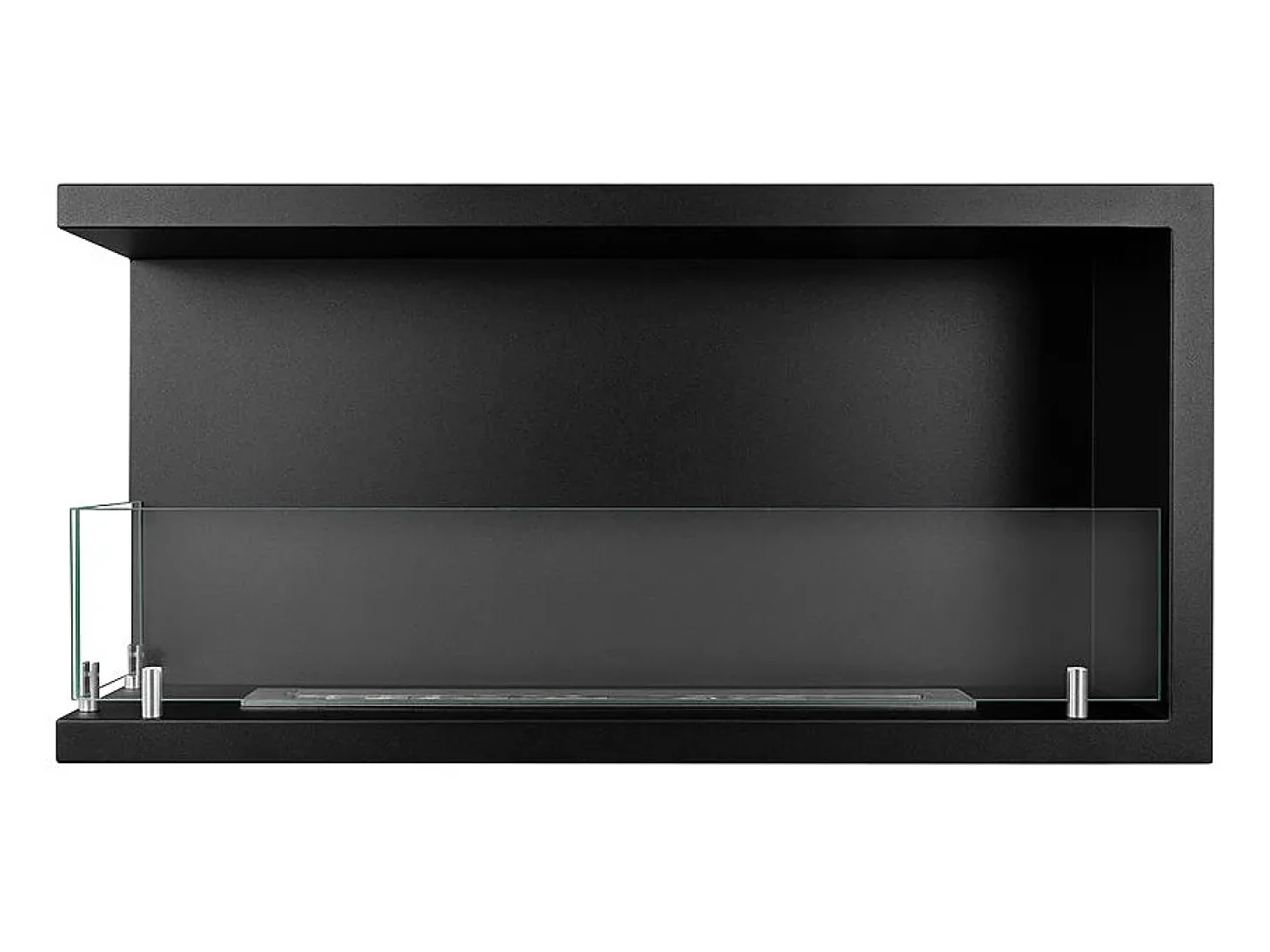 Lareira embutida a bioetanol biofireplace de canto 90x45 SUTRI 90 SX