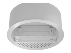 Lareira embutida a bioetanol Incyrcle Inside - Biolareira de parede com design redondo d.70cm branca