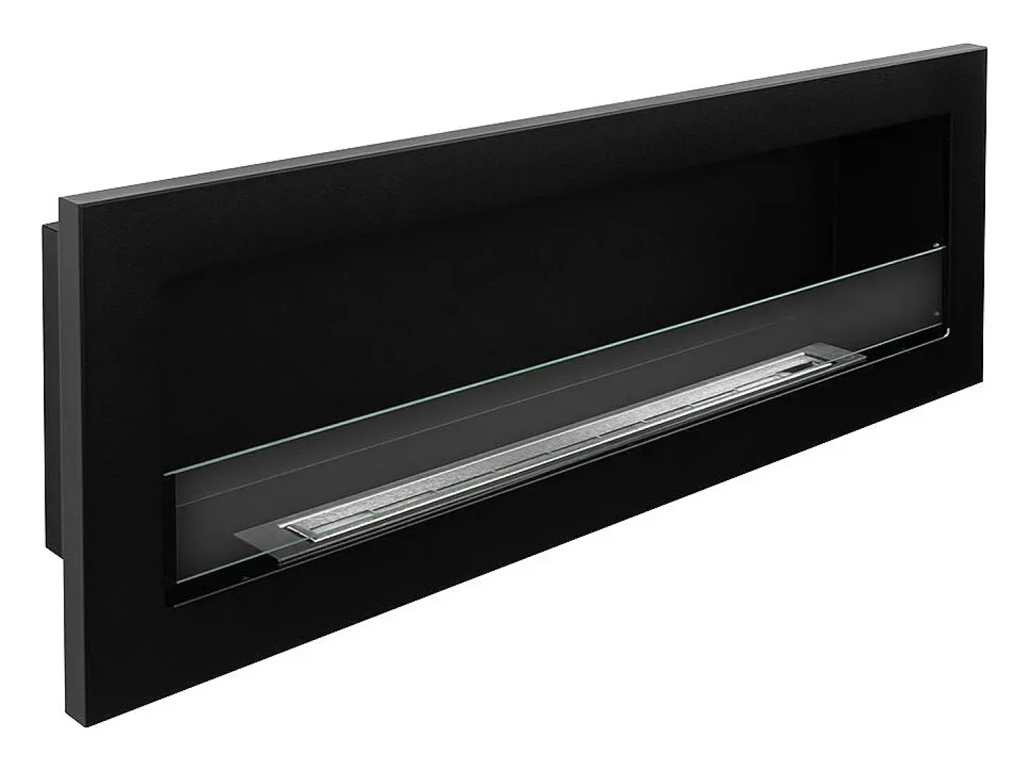 Lareira embutida a bioetanol de parede 120x40 LIVORNO 120 Preto