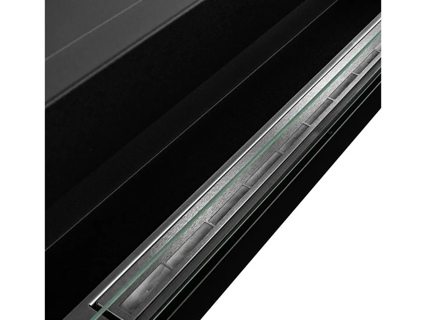 Lareira embutida a bioetanol de parede 120x40 LIVORNO 120 Preto