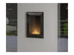 Lareira embutida a bioetanol Frame 550 SimpleFire com vidro preto