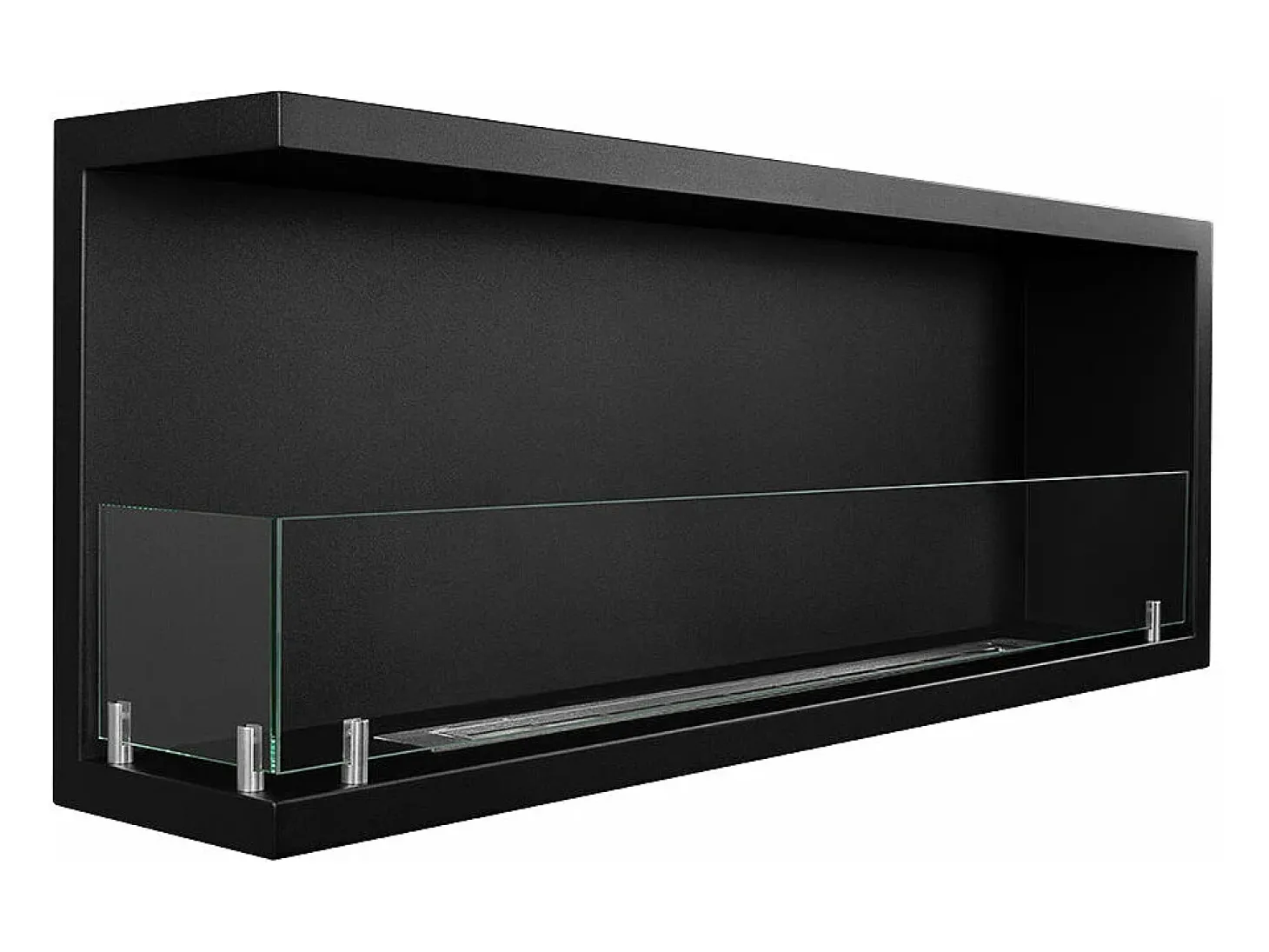 Lareira embutida a bioetanol biofireplace de canto 120x45 SUTRI 120 SX