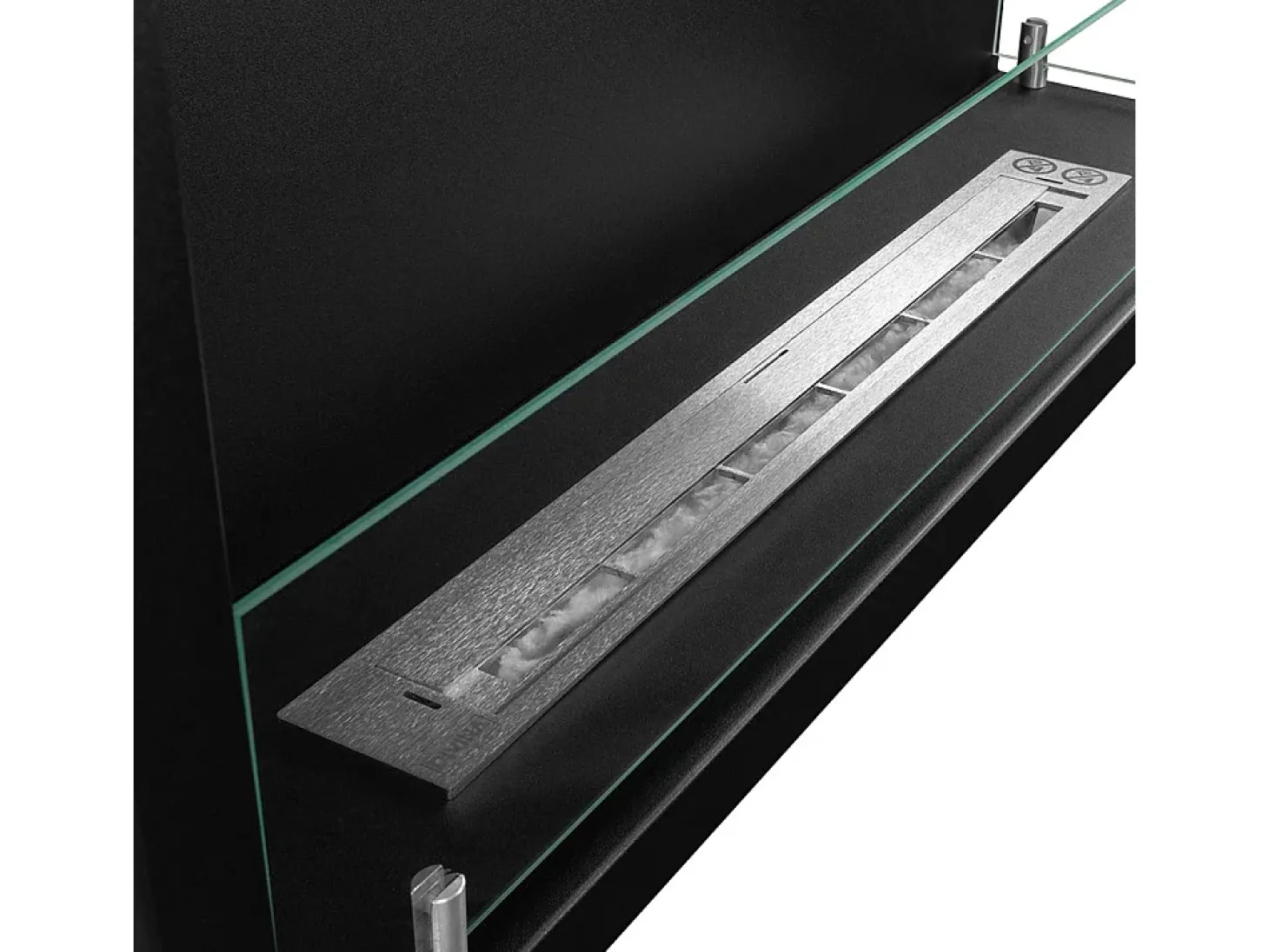 Lareira embutida a bioetanol biofireplace de canto 90x45 SUTRI 90 DX