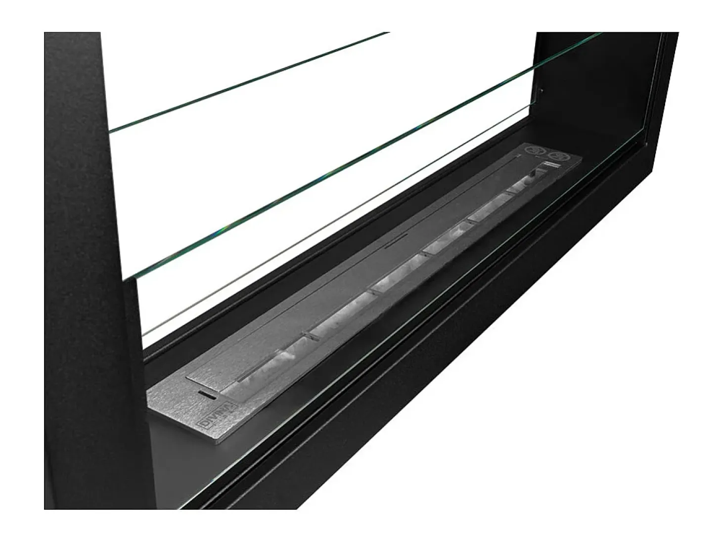Lareira embutida a bioetanol dupla face biofireplace 2 lados 90x40 MONTEFALCO 90