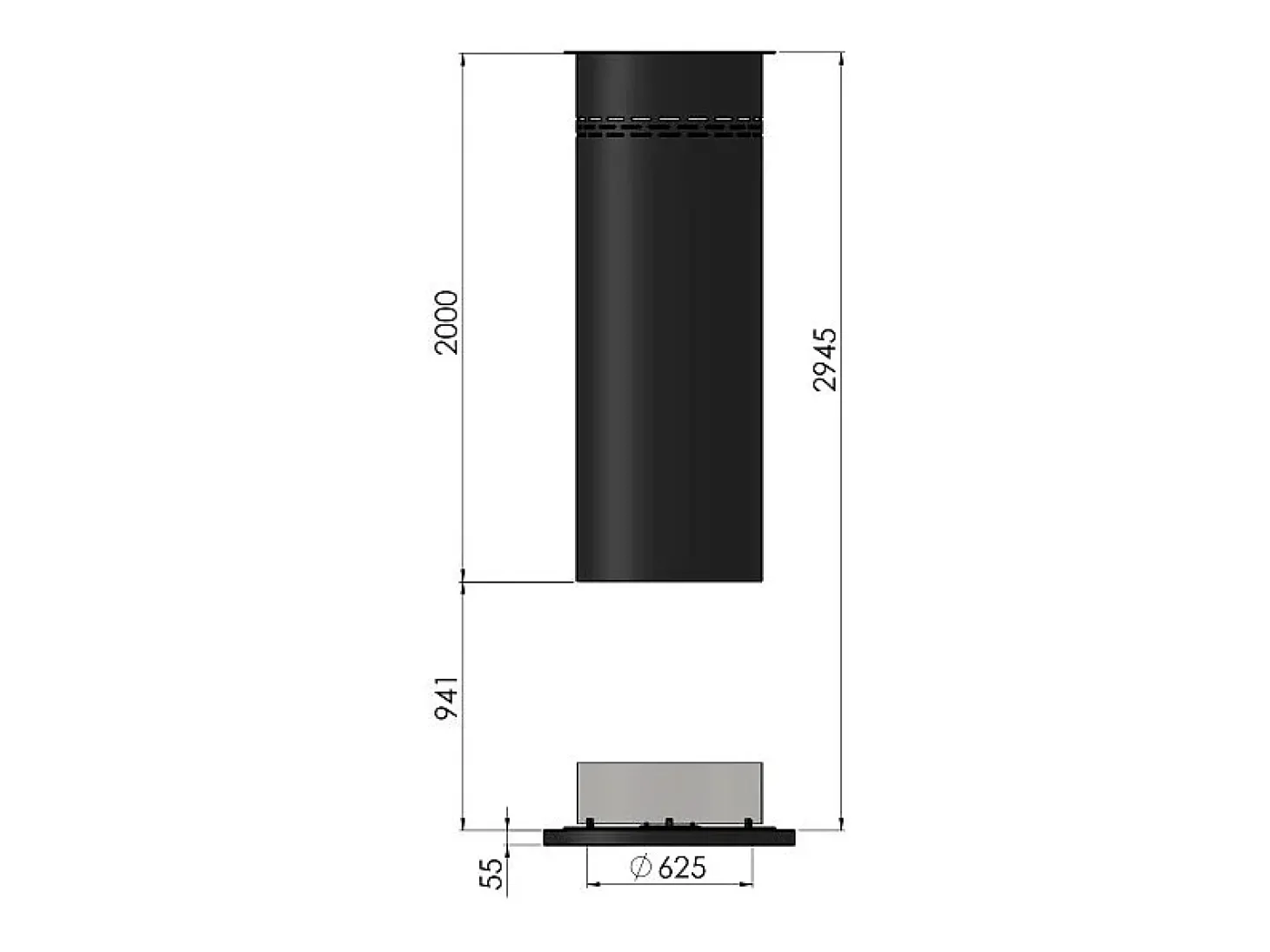 Lareira embutida a vapor Inside C1200 com chama multicolorida, efeito 3D e controle por aplicativo, tanque de 2,4 l - 120 cm