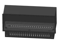 Lareira embutida a vapor Invapo Inside 1200 - Chama multicolorida, efeito 3D e controle por aplicativo, tanque de 2,4 l - Recarga automática de 123 cm