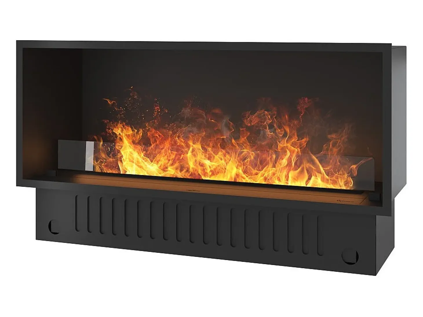 Lareira embutida a vapor Inside U 1200 com chama multicolorida, efeito 3D e controle por aplicativo, tanque de 2,4 l - 120 cm
