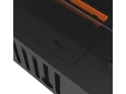 Lareira embutida Corner R800 a vapor com chama multicolorida, efeito 3D e controle por aplicativo, tanque de 1,2 l - 80 cm