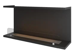 Lareira Integrada a Bioetanol Design C1000 V.2 com Vidro Aberto em 3 Faces e Queimador de 2 Litros