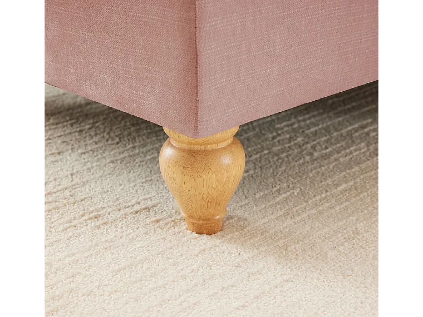 Lote 2 Sofás Chenille 2 Lugares - Capa Removível e 4 Almofadas - 194x83.5x93cm - Rosa