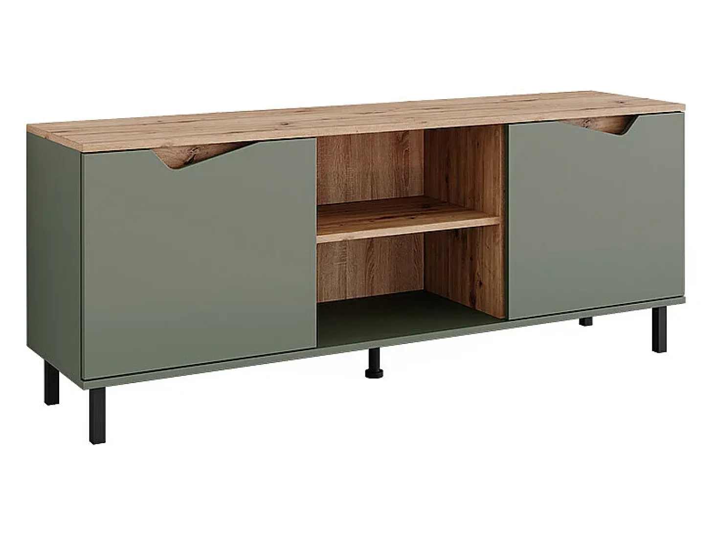 Lowboard grün/artisan 150x38x60 marelle