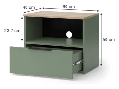 Lowboard verde 60x40x50 wido