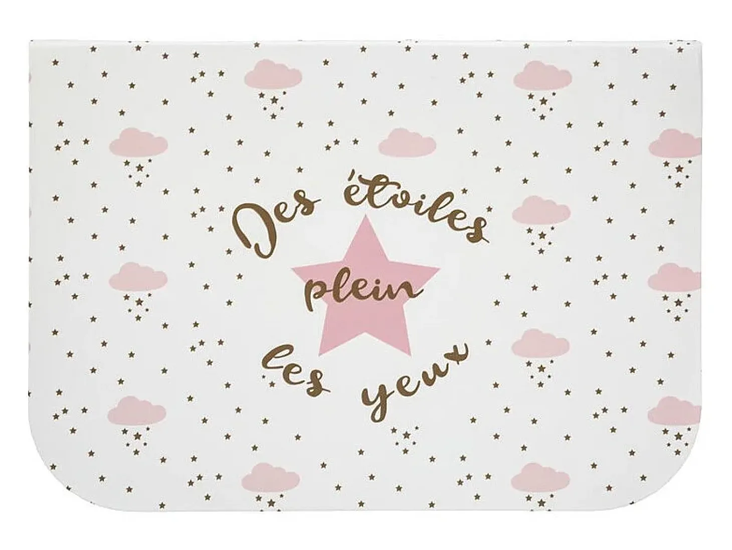 Malas pack de 3 em cartão rosa 29,5x22x10,5cm