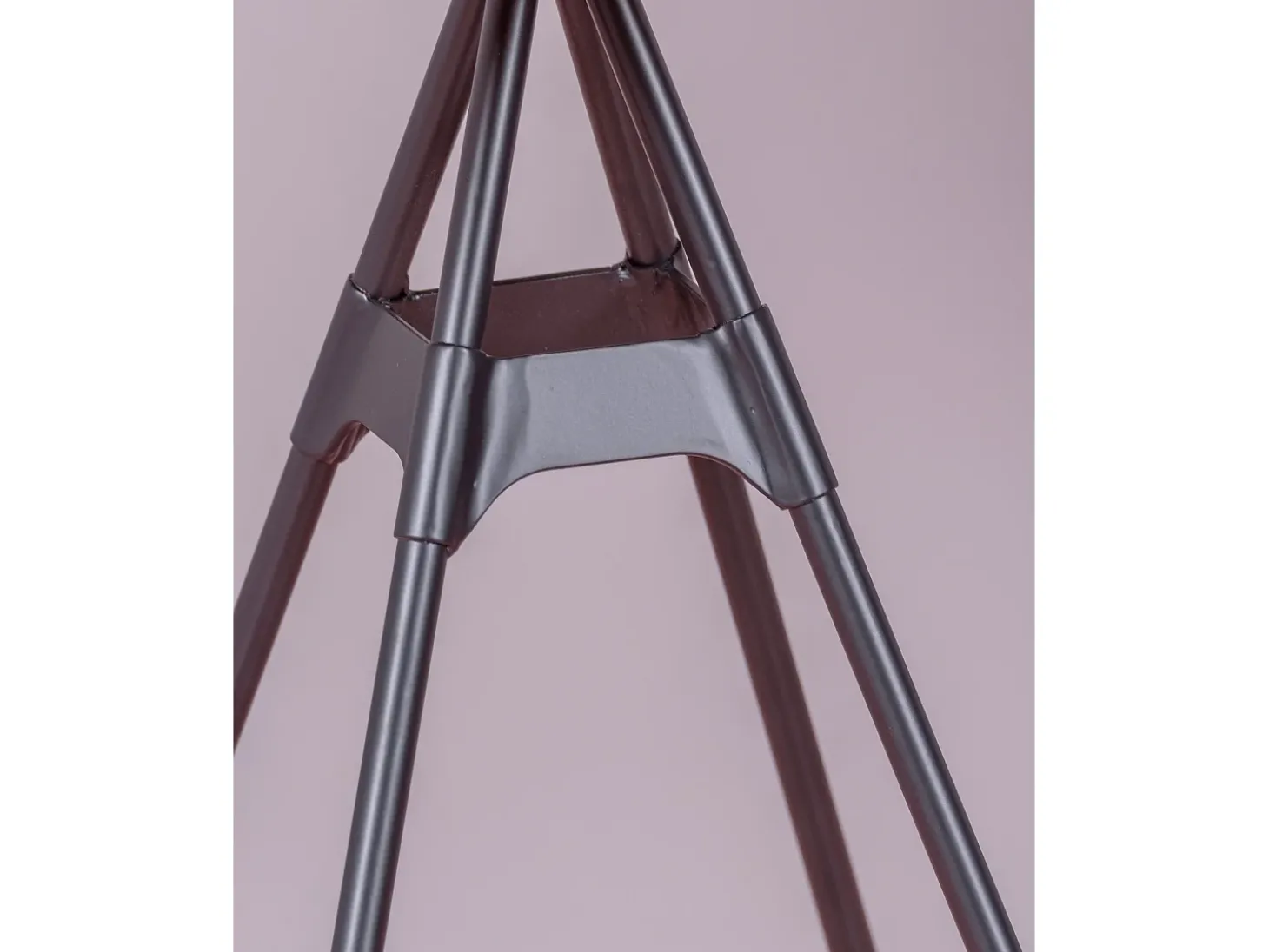Mesa alta industrial em madeira de faia e aço lacado (60x60cm) - Amadeus - Faia natural