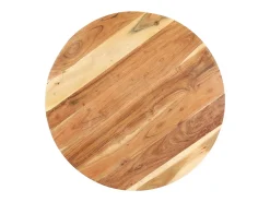 Mesa auxiliar de madera maciza de acacia 68x68x56 cm