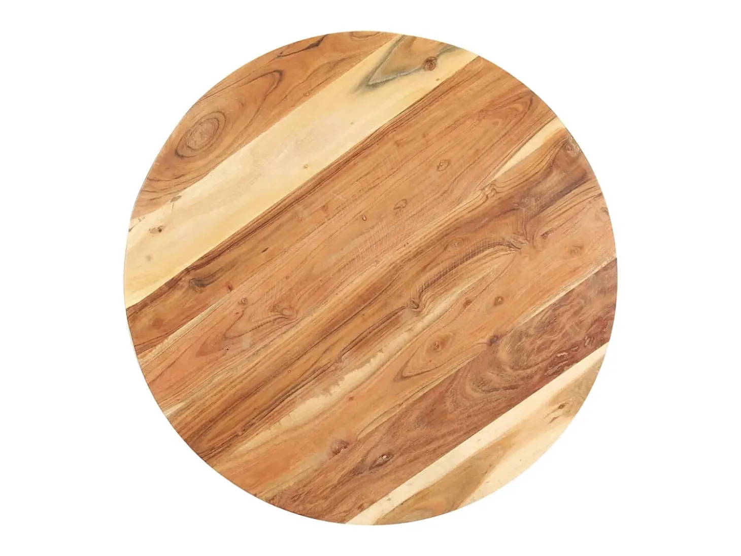 Mesa auxiliar de madera maciza de acacia 68x68x56 cm