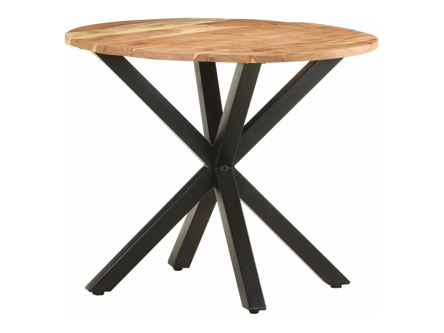 Mesa auxiliar de madera maciza de acacia 68x68x56 cm
