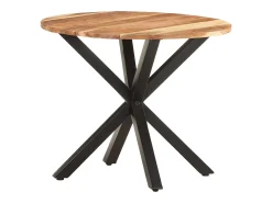 Mesa auxiliar de madera maciza de acacia 68x68x56 cm