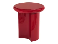 Mesa auxiliar em MDF - Vermelho lacado - SOBINA