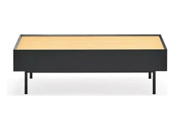 Mesa baixa preta 110x60 cm