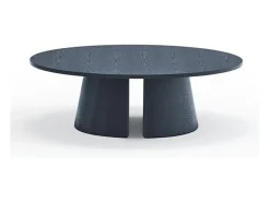 Mesa baixa redonda azul Ø110 h36 cm