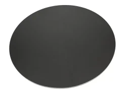Mesa baixa redonda preta Ø110 h36 cm