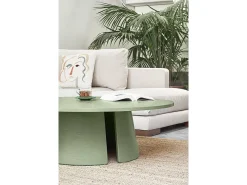 Mesa baixa verde Ø110 h36 cm