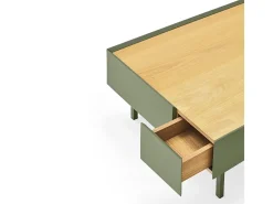 Mesa baixa verde 110x60 cm