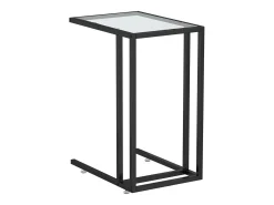 Mesa centro ao computador 50x35x65 cm vidro temp. transparente PT584005