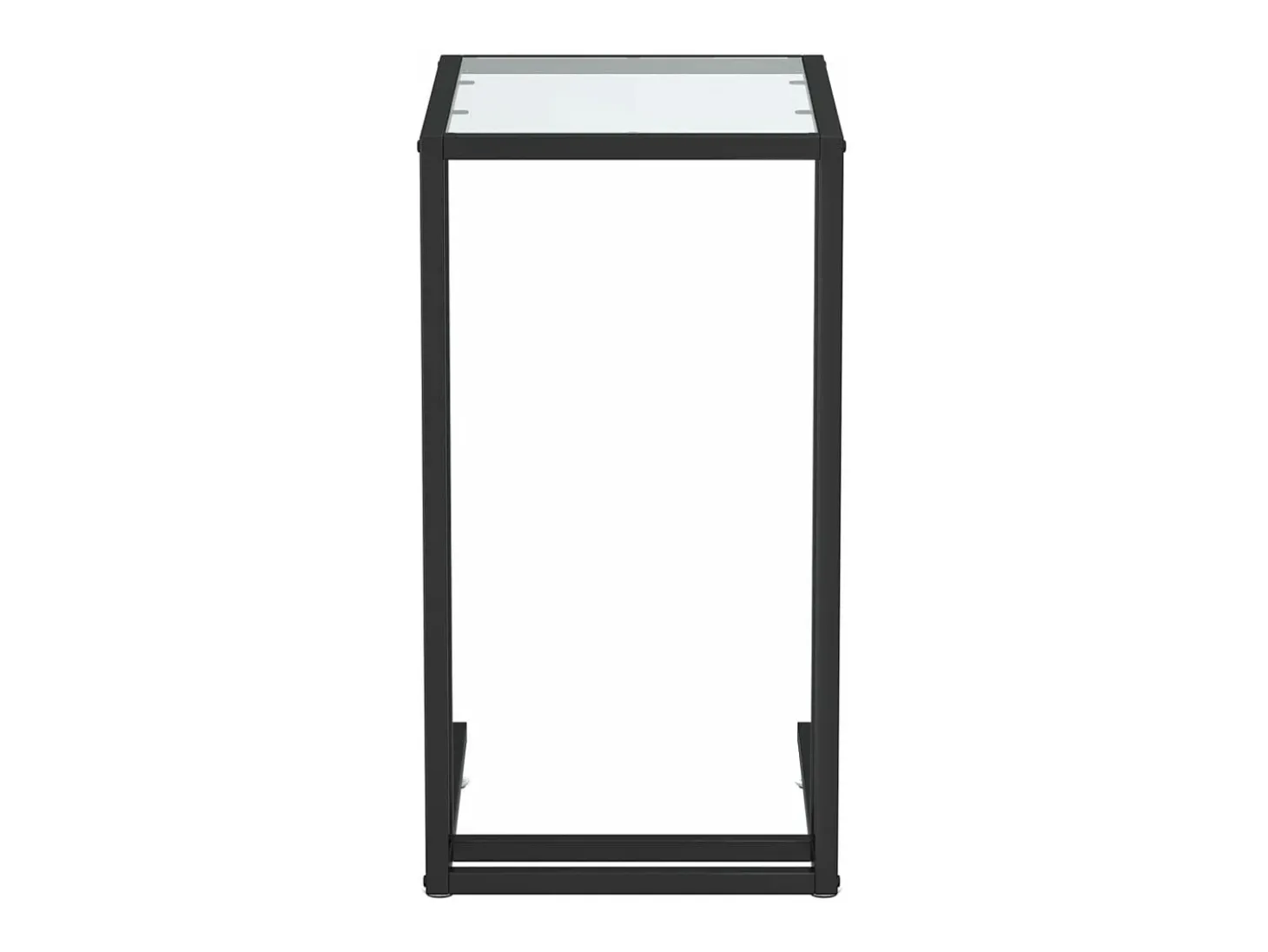 Mesa centro ao computador 50x35x65 cm vidro temp. transparente PT584005