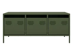 Mesa centro 101,5x50x43,5 cm aço laminado a frio verde-azeitona