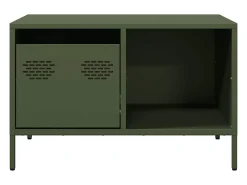 Mesa centro 68,5x50x43,5 cm aço laminado a frio verde-azeitona