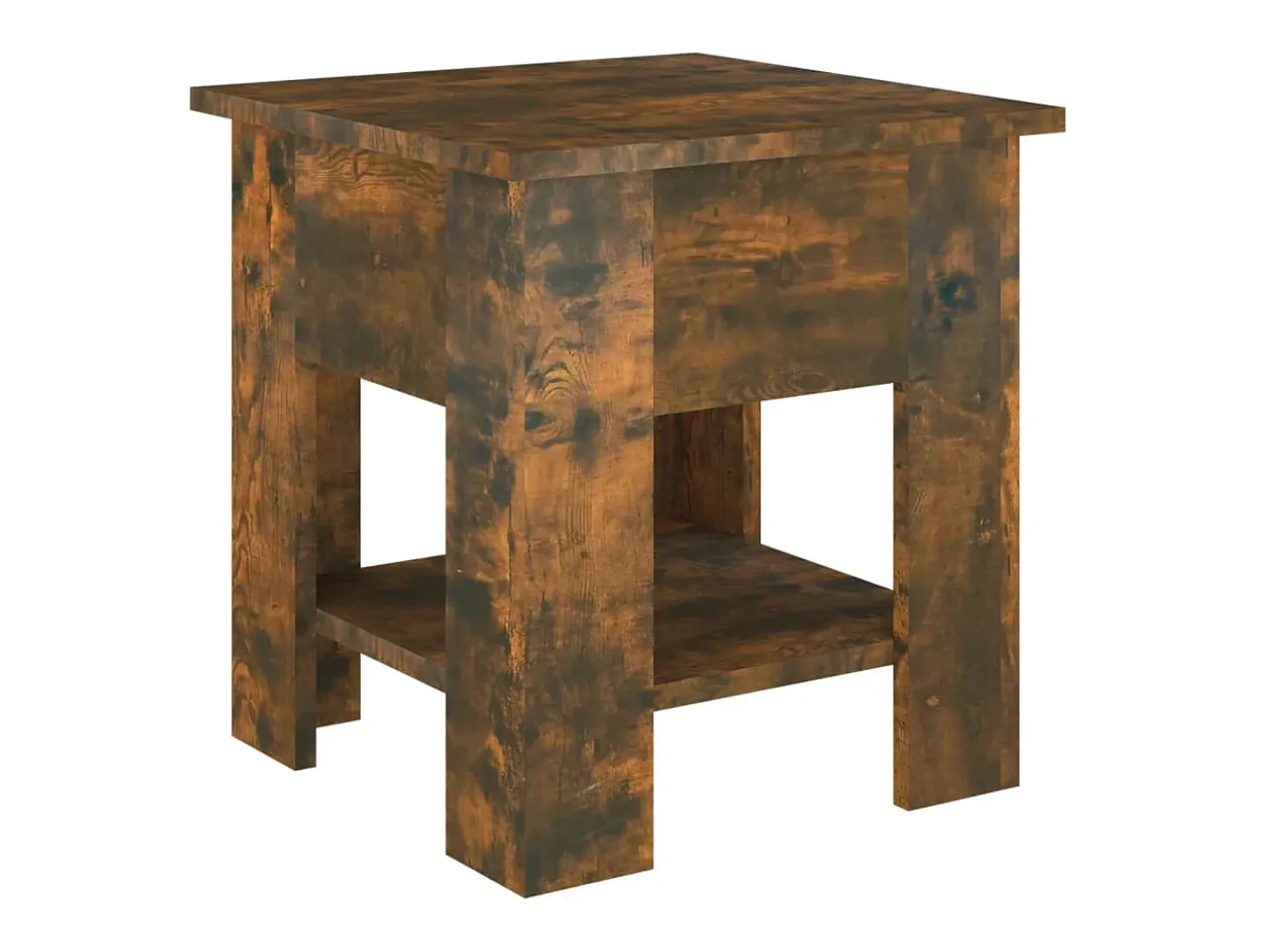 Mesa centro 40x40x42cm madeira processada cor carvalho fumado PT363822