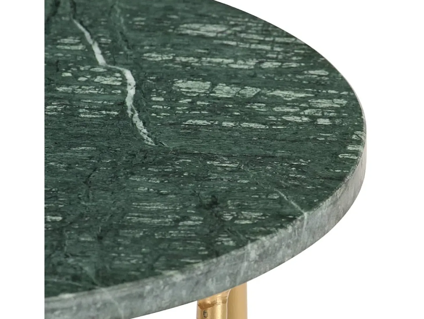 Mesa centro 40x40x40cm pedra genuína textura mármore verde