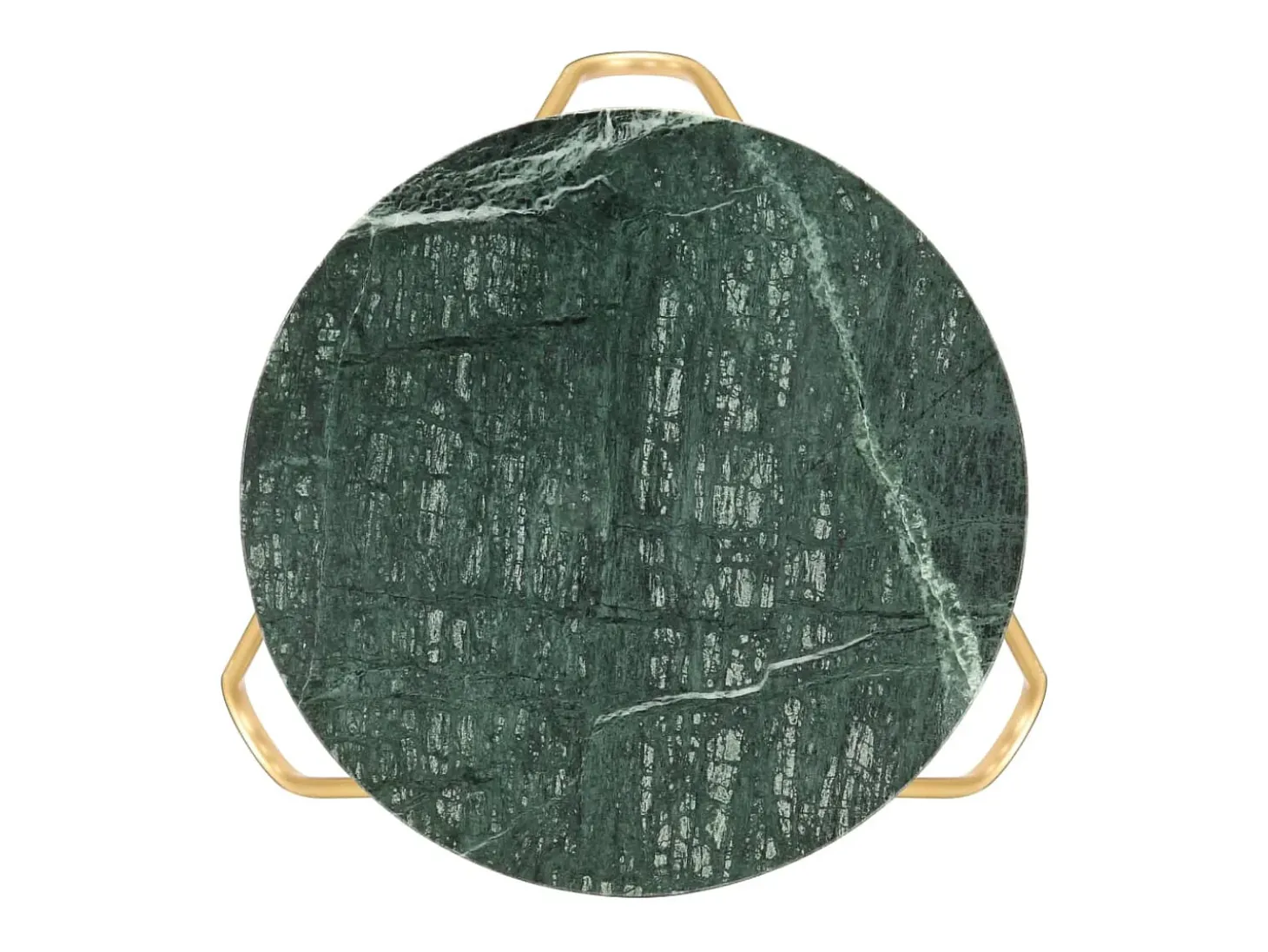 Mesa centro 40x40x40cm pedra genuína textura mármore verde