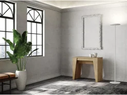 Mesa consola extensível 90x48/204 cm Anvar Small carvalho natural