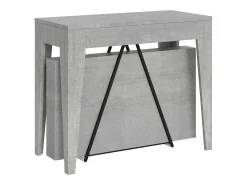 Mesa consola extensível 90x42/302 cm Zima cimento