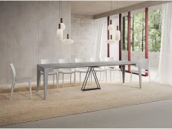 Mesa consola extensível 90x42/302 cm Zima cimento