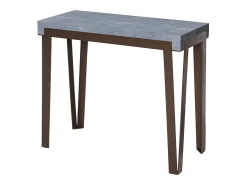 Mesa consola extensível 90x40/300 cm Rio Cimento quadro Ferrugem