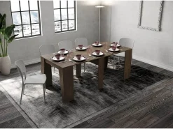 Mesa consola extensível 90x48/308 cm Anvar nogueira