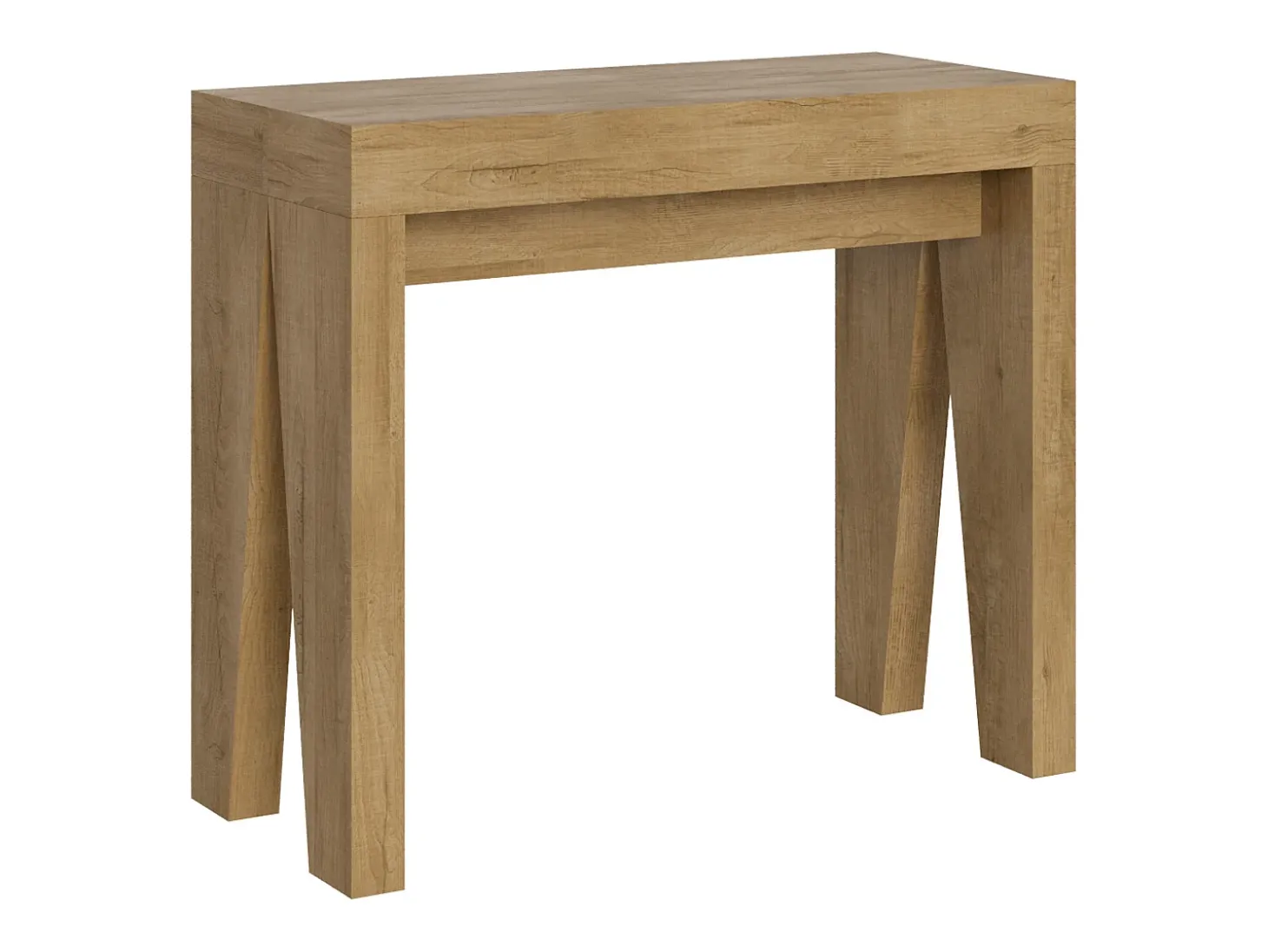 Mesa consola extensível 90x40/300 cm Naxy Carvalho Natural