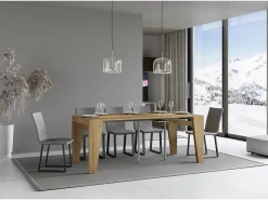 Mesa consola extensível 90x40/300 cm Naxy Carvalho Natural