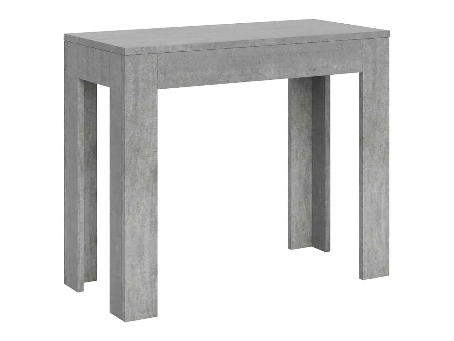 Mesa consola extensível 90x42/302 cm Bora cimento