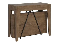 Mesa consola extensível 90x42/198 cm Zima Small nogueira