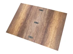 Mesa consola extensível 90x49/307 cm Extra Nogueira extensões internas