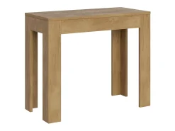 Mesa consola extensível 90x42/302 cm Bora carvalho natural