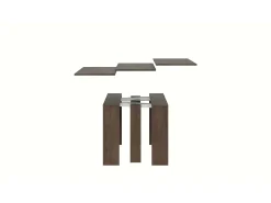 Mesa consola extensível 90x42/198 cm Modem Small Nogueira